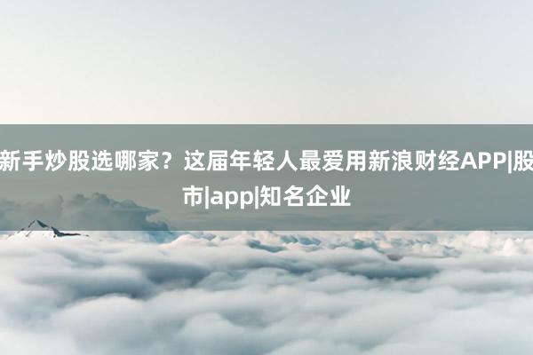 新手炒股选哪家？这届年轻人最爱用新浪财经APP|股市|app|知名企业