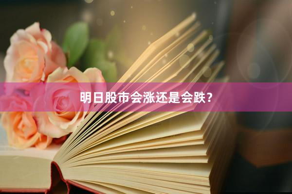 明日股市会涨还是会跌？