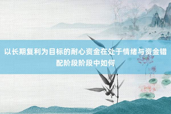 以长期复利为目标的耐心资金在处于情绪与资金错配阶段阶段中如何