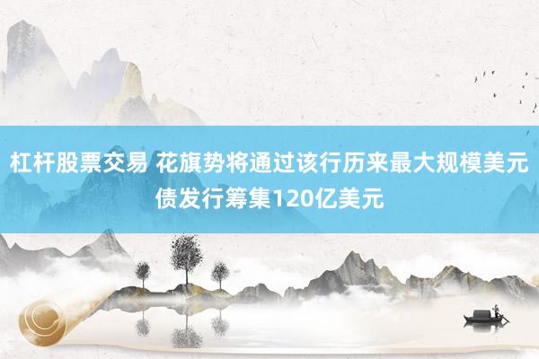 杠杆股票交易 花旗势将通过该行历来最大规模美元债发行筹集120亿美元