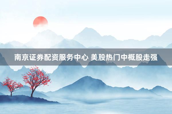 南京证券配资服务中心 美股热门中概股走强